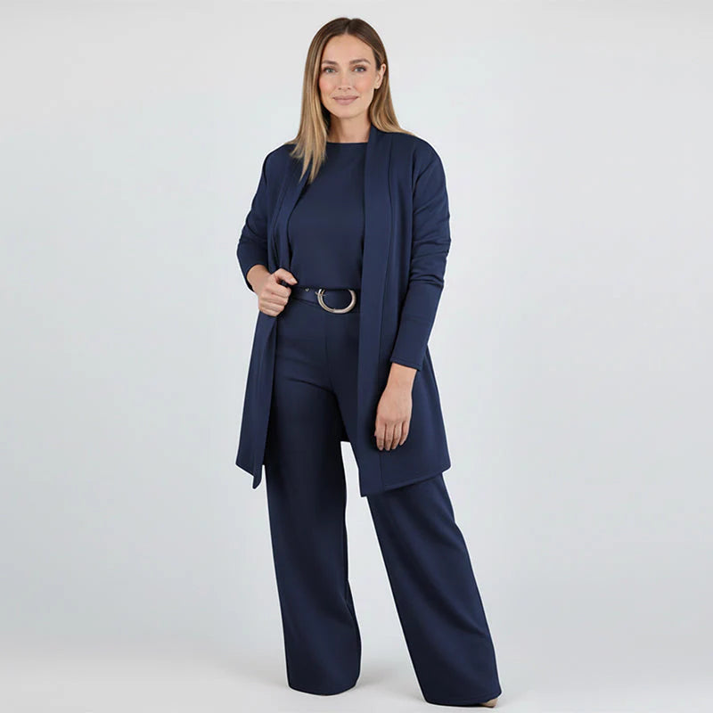 Coordinato 3 Pezzi - Cardigan, maglia e pantalone