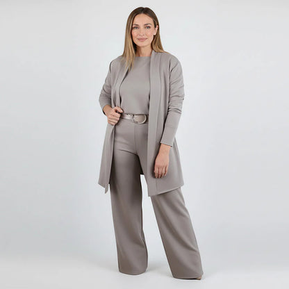 Coordinato 3 Pezzi - Cardigan, maglia e pantalone